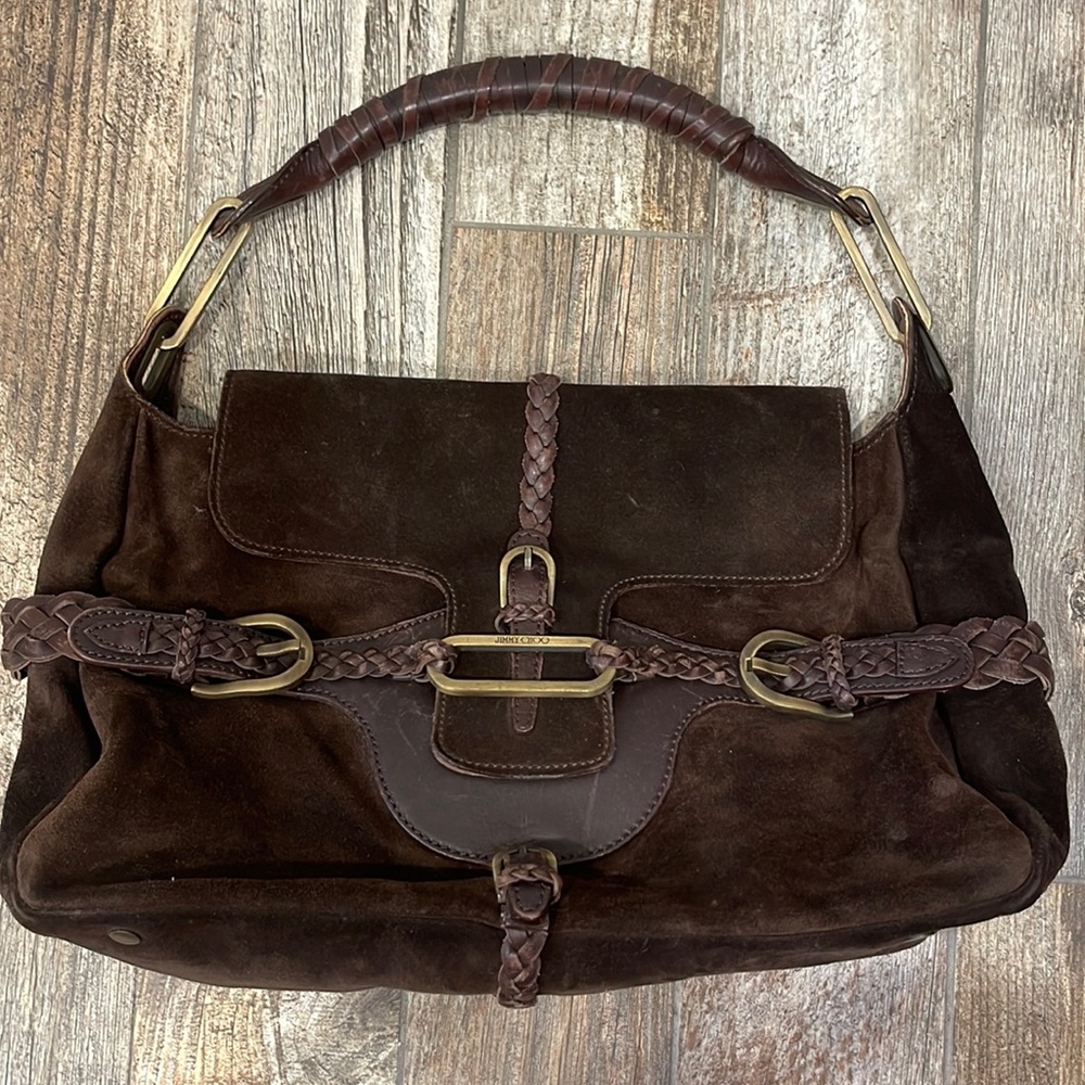 Jimmy Choo Suede Shoulder Bag